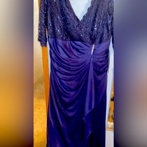 blue formal dress